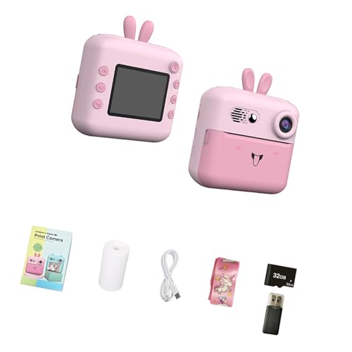 Cámara digital pequeña de impresión instantánea de 32 G, salida rápida de fotos para fiestas y reuniones, imágenes claras de alta definición, fiestas y reuniones, imágenes claras de alta definición