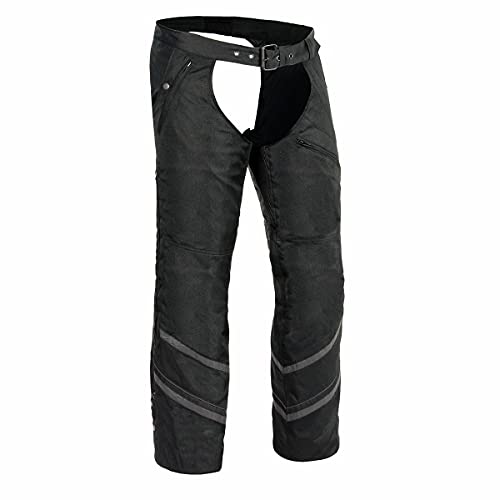 Milwaukee Performance MPM5700 Men's Black Vented Textile Chaps with Snap Out Thermal Liner - X-Large