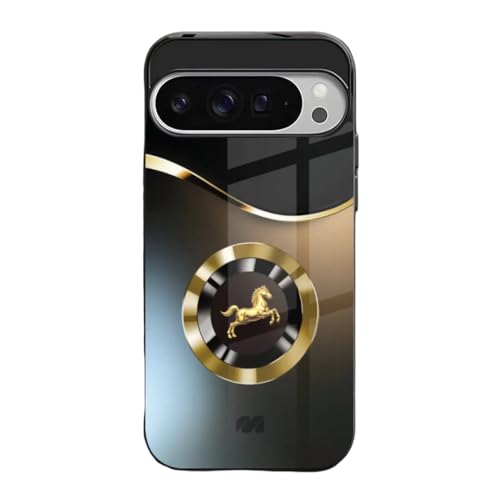 Image of MILLION CASES Crown Reins Spectra Case for Google Pixel 8a, Google Pixel 8a Back Cover Case(2024) - PC | Midnight Black