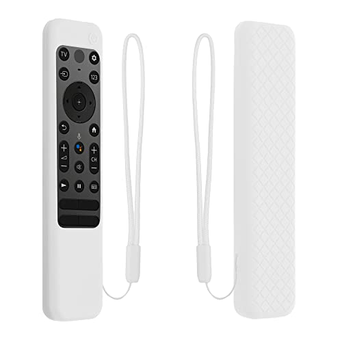 kwmobile Étui Compatible avec Sony RMF TX800U XR-A80K XR-X90K - Coque télécommande TV en Silicone - Housse de Protection Contre Chocs poussière Rayures Blanc