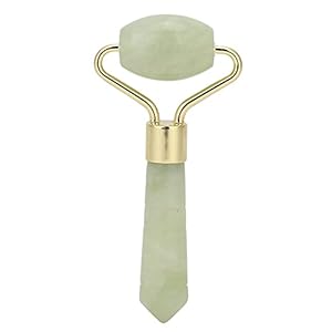 Jade Stone Facial Roller – 3.3×1.6in Face Massager, Mini Handheld Multifunctional Skin Tightening Tool for Face Lifting