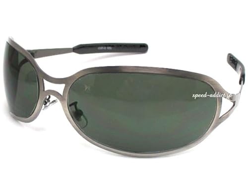[DESIGN EYEWEAR] METAL OVAL SUNGLASS�i���^ ���I�[�o���T���O���X�j������GUNMETAL × DARK GREEN
