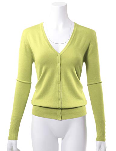 Image of Allsense Women's Long-Sleeve V-Neck Cardigan Sweater | Button Down, Lightweight Soft Knit