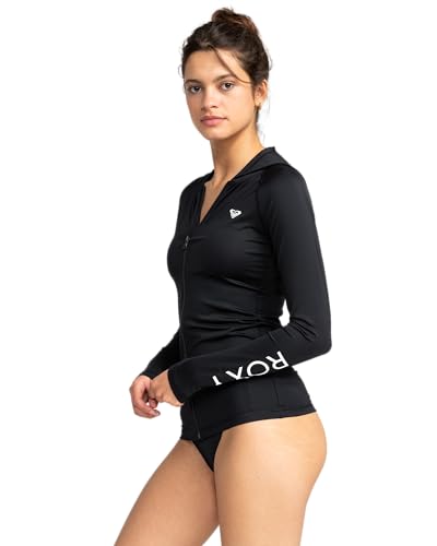 Roxy Women's Zip-up Hooded Rashguard – UPF 50+, Surf, Hiking, Volley, Workout, Yoga, Quick-Dry Shirt3