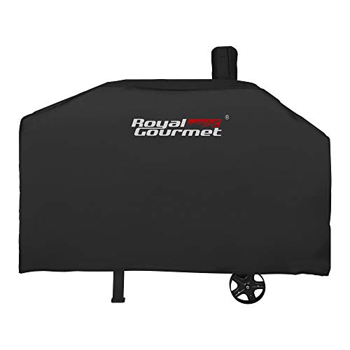 Image of Royal Gourmet CR6013P 59-Inch Grill Cover, Durable Oxford Polyester Outdoor BBQ Cover, Water Resistant, Weather Protection, Black