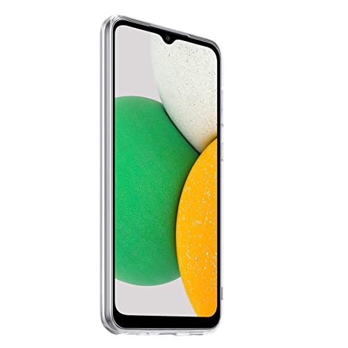 Image of Amazon Brand-Solimo Mobile Cover for Samsung Galaxy A03 Core (Soft & Shockproof Back Case with inbuilt Cushioned Edges), Transparent