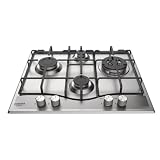 PCN 643N T/IX/HA - Piano Cottura 4 Fuochi a Gas 60 cm (1 Tripla Corona) 64x56 cm Inox