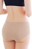 [バンビウォーター] ショーツ シームレス レディース セットアップ可能 シームレスパンツ インナー 下着 女性用 無地 (S,ベージュ)