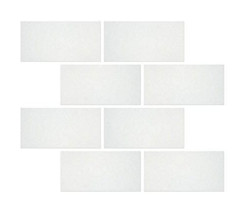 Thassos White Greek Marble 3 X 6 Subway Brick Tile, Honed