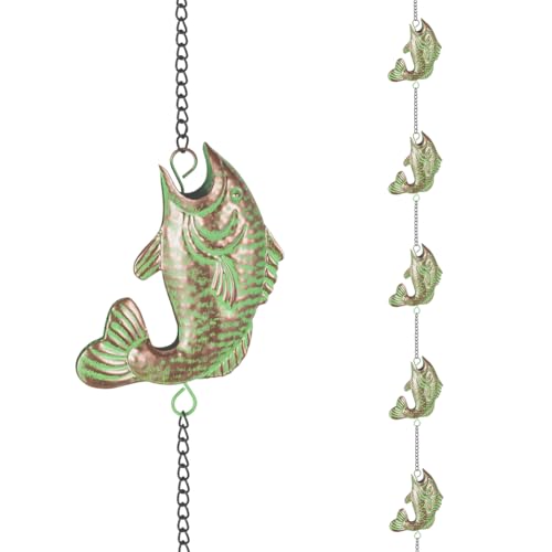 giole Fish-Shaped Rain Chain