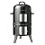 GasOne Vertical Smoker with Thermometer – 16 Inch Heavy Duty Charcoal Smoker – Multipurpose Charcoal BBQ Grill Mini Smoker for Outdoor, Camping – Easy Assembly, 2 Access Doors Grill with Smoker