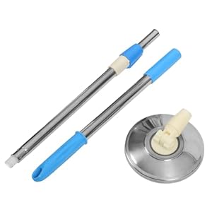 SHERCHPRY Edelstahl Moppstiel mit Drehmechanismus