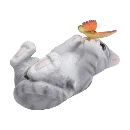 Figurine chat pour éclairage extérieur et ambiance de terrasse