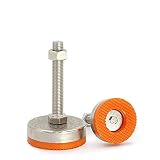 NFOQRVKW Niveladores de muebles, 6 piezas niveladoras de patas, 50 mm de diámetro, patas de nivelación antideslizantes y a prueba de golpes, adecuado para bancos de trabajo, armarios de máquinas y