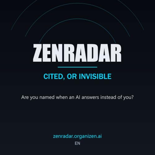 『ZenRadar - Cited, or invisible』のカバーアート