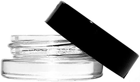 Concentrate Container 7ml Glass Jars low Profile - (30 count) - Cosmetics Jars - Lip Balm Containers - Make-up Containers -Wax Dab Jars