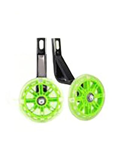 Ruedas de Entrenamiento Ruedas De Entrenamiento para Bicicleta De 14 Pulgadas con Soporte Estabilizador de Bicicleta(Green)