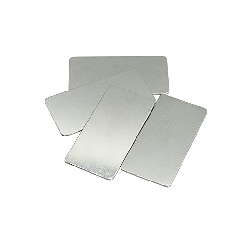StayMax Stainless Steel Engraving Blank Tags Rectangle Stamping Blanks Blank Metal Plate 25 Pack 1x2Inch