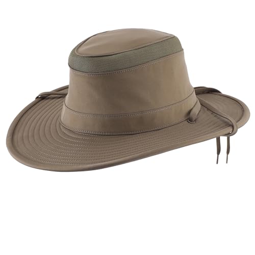 Home Prefer Classic UPF 50+ Mens Sun Hat Wide Brim Bucket Hat UV Protection Fishing Hat for Men Beach Safari Gardening Golf (US Alpha Large Army Green)
