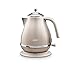 De'Longhi Icona KBOV3001BG - Catena elettrica vintage con base girevole a 360°, in acciaio inox, 2000 W, colore: Beige