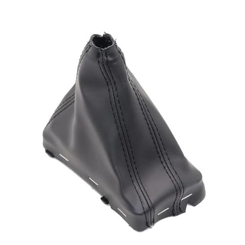 Fouedy Automatic Left Hand Drive LHD Car Gear Shift Knob Gaitor Boot Cover Leather for Audi A6 C6 A3 8P A4 B8 A5 Q5 (Gear Boot)