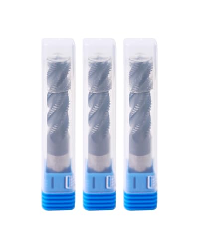 Image of 3Pcs 1 /2 inch Carbide Roughing End Mill, 4 Flute End Mill Bits for Steel, ALCrSiN Nano Coated CNC Router Bit, 35 Degree Helix Milling Cutter