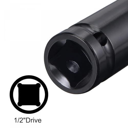 Image of TA-VIGOR 1 /2 Drive by 18mm Deep Impact Socket, 6 Inch Length Durable Reliable CR-V Steel, 6-Point Metric Sizes for Home Car Repair