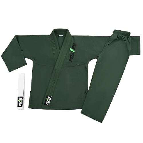 Kids Brazilian Jiu Jitsu Gi For Kids BJJ Gi Youth Grappling Kimonos Preshrunk Lightweight Martial Arts Uniform