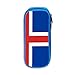 Produktbild Flagge von Island Bleistift Stift Fall Tasche Tasche Student Briefpapier Büro Kosmetik Make-up Tasche Lagerung Blau