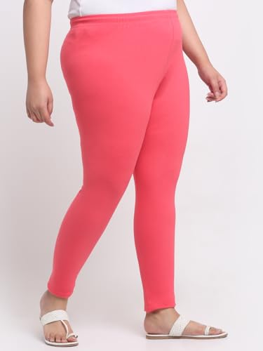 Image of Soft Cotton Ankle Lenght Solid Regular and Plus 35 Colours Leggings for Womens and Girls (Sizes :- M to 6XL)