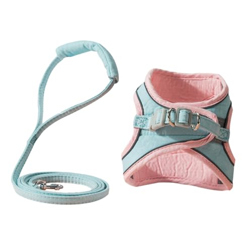 Toddmomy 1 Set Pet Cat Dog Harness with Walking Leash Breathable Design for and Daily Walks