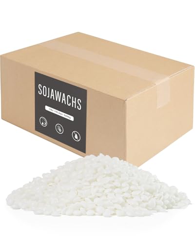 BOYUJK Cera di Soia per Candele 5KG, Premium Natural Cera per Candele, 100% Cera per Candele Fai da Te per La Produzione di Candele da Agricoltura Biologica