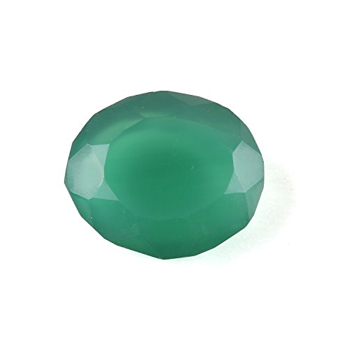 Onyx vert naturel 7 carats ovale pour sertissage et création de joaillerie