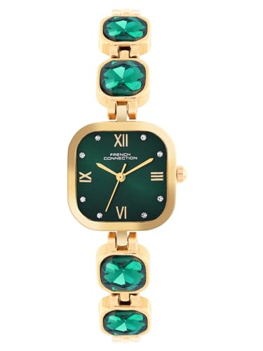 Image of French Connection Aurorae Analog Greenstone Dial Watch for Women-FCN0178NGM