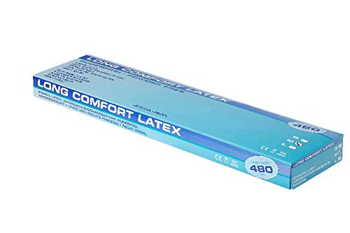Preisvergleich Produktbild Long comfort Latex Handschuh Gr. M, 40 Stück, 48cm lang