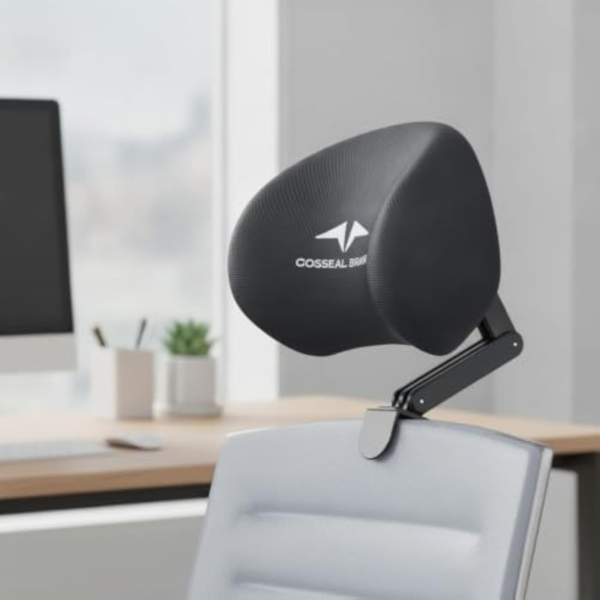 No-Drill Chair Headrest, Adjustable Bracket Design