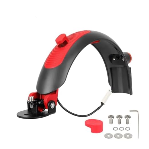 Natcoo Metal Guardabarros para Xiaomi Pro 2, Pro, M365, 1S, Essential, Lite, Scooter 3, Guardabarros Trasero para Xiaomi, Repuestos para Xiaomi Mi Scooter, Accesorios para Xiaomi Patinete - Rojo