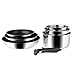 SITRAM - 713515 - Batterie de 7 pièces Sitramovible Arpège en inox - revêtement anti-adhérent - Tous feux DONT induction
