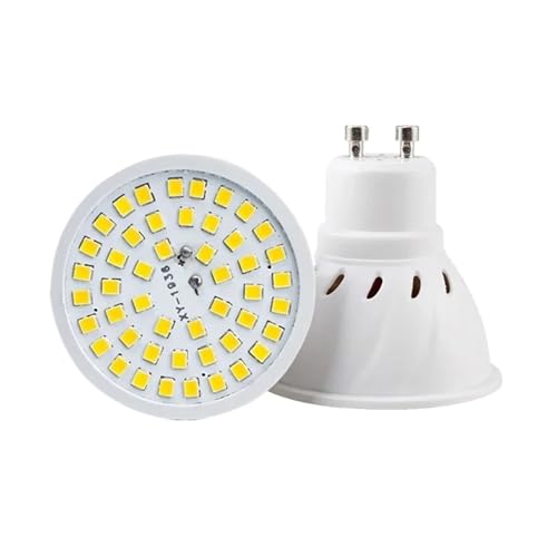 1-10 �� LED �d�� GU10 MR16 E27 E14 GU5.3 �X�|�b�g���C�g�����p�[�_ 110V 220V Bombillas �X�|�b�g���C�g�����z�[���f�B���N�V����(Cold white 220V,GU10_10 PCS_48LEDS)