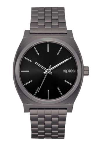 Nixon Herren Armbanduhr Time Teller in der Farbe Silber mit Edelstahlarmband, Gehäusedurchmesser: 43 mm, A045-5084-00