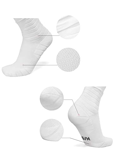 Qees Football Socks,White Soccer Socks,Scrunch Socks Football,Long Football Gear Athletic Socks For Adults Men Women.football Accessories .Large #TOP3