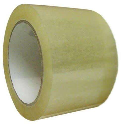 iDEALS UK PACKAGING LTD CLEAR/TRANSPARENT 3'' MANULI EXTRA WIDE HEAVY DUTY PACKING TAPE 75MM x 66M LARGE ROLL (18)