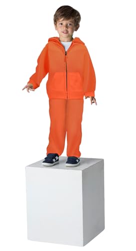 TrailCrest by Treel Infant - Toddler Safety Blaze Orange Full Zip Hoodie Sweatshirt Fleece Jacket & Pants Set2