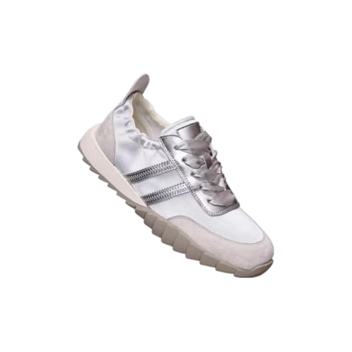 Sneakerina Satin Ballet Sneakers for Women Lace-up Ballerina Sneakers Cute Flat Round Toes with Bow Decors Y2K No Slip Chunky Sole Soft Breathable Lightweight Casual Comfort Dress Shoes Tennis Running2