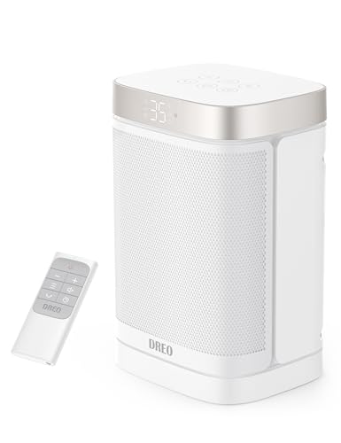 Dreo Stufa Elettrica 1500W con Oscillazione 70°, Termoventilatore Portatile con