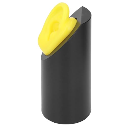 Silicone Ear Model Statue Acupuncture Simulation Display Stand Medium Yellow Cylinder M Size (Right Ear)