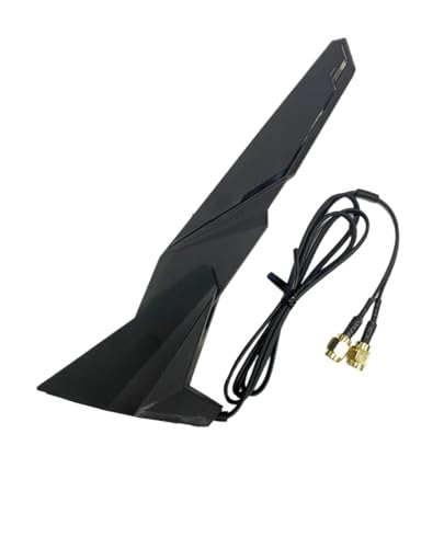 Dual Band WiFi Antenna 2.4GHz 5GHz RP-SMA Magnetic Base Adapter Antenna With 1meters for ASUS Z590 Z390 Z490 X570 H610 H670 M13H M12 M11 Motherboard Card Wireless Network Router Laptop WiFi 6E Antenna