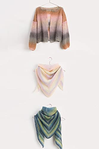 Rico Essentials Super Kid Mohair liebt Seiden-Print, Fb 6 Wasser, Lacegarn aus Mohair & Seide, Nadelstärke 4,5 mm – Bild 4