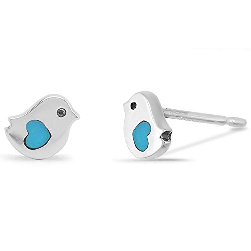 Boma Jewelry Sterling Silver Little Bird Stud Earrings2