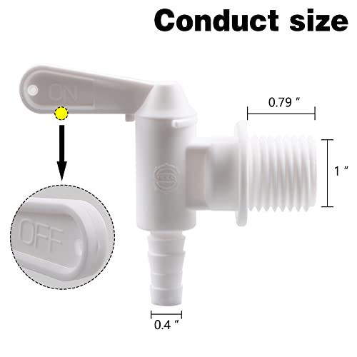 2 PACK Bottling Bucket Plastic Spigot, Replacement Spigot for Beer or Soda Homebrewing
